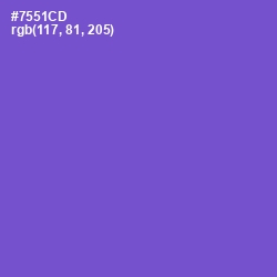 #7551CD - Fuchsia Blue Color Image