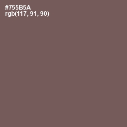 #755B5A - Russett Color Image