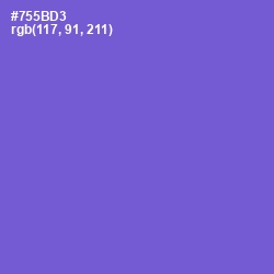 #755BD3 - Fuchsia Blue Color Image