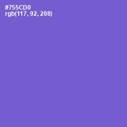 #755CD0 - Fuchsia Blue Color Image