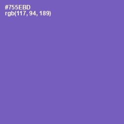 #755EBD - Blue Violet Color Image