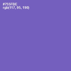 #755FBE - Blue Violet Color Image