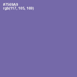 #7569A9 - Deluge Color Image