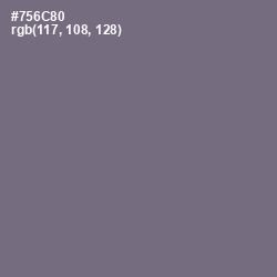 #756C80 - Rum Color Image