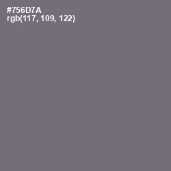 #756D7A - Fedora Color Image