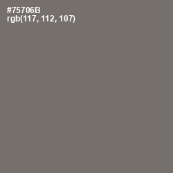#75706B - Limed Ash Color Image