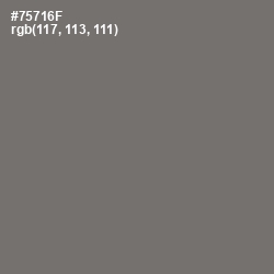 #75716F - Limed Ash Color Image