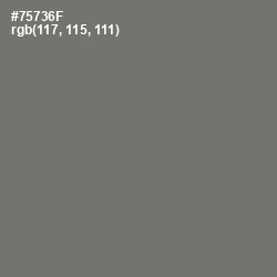 #75736F - Limed Ash Color Image