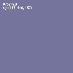 #75749D - Waterloo  Color Image