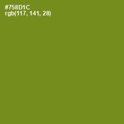 #758D1C - Trendy Green Color Image