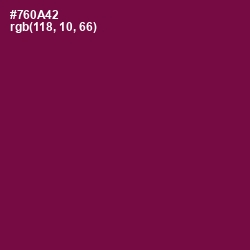 #760A42 - Pompadour Color Image