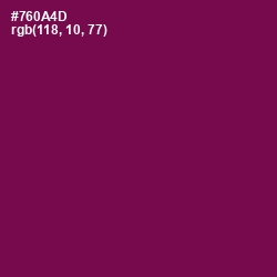 #760A4D - Pompadour Color Image