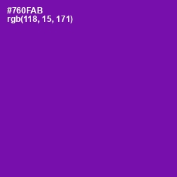 #760FAB - Purple Color Image
