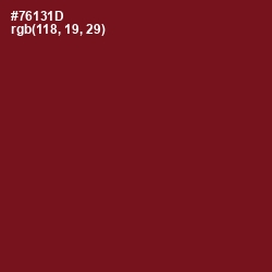 #76131D - Persian Plum Color Image