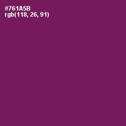 #761A5B - Pompadour Color Image