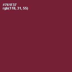 #761F37 - Claret Color Image