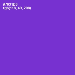 #7631D0 - Purple Heart Color Image