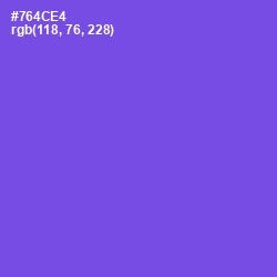 #764CE4 - Fuchsia Blue Color Image