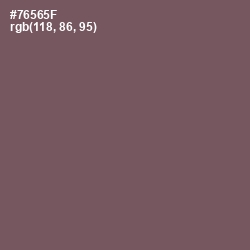 #76565F - Russett Color Image