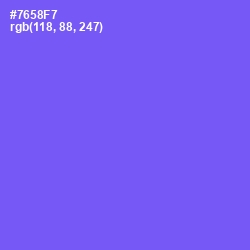 #7658F7 - Moody Blue Color Image