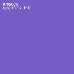 #765CC5 - Fuchsia Blue Color Image