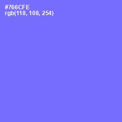 #766CFE - Moody Blue Color Image