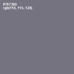#767380 - Storm Gray Color Image