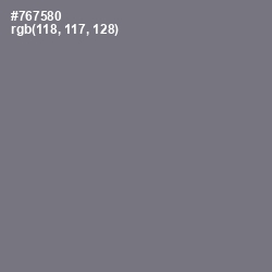 #767580 - Storm Gray Color Image