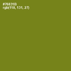 #76831B - Trendy Green Color Image