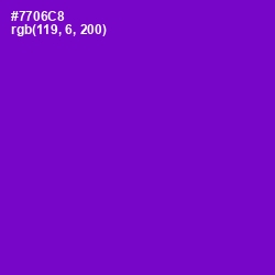 #7706C8 - Purple Heart Color Image