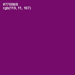 #770B6B - Pompadour Color Image