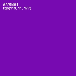 #770BB1 - Purple Color Image