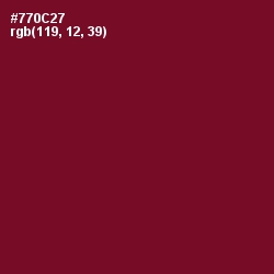 #770C27 - Claret Color Image