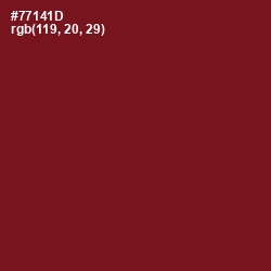 #77141D - Persian Plum Color Image