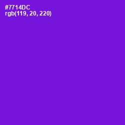 #7714DC - Purple Heart Color Image