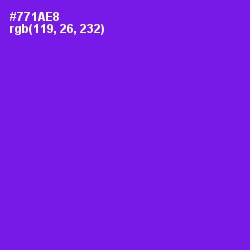 #771AE8 - Purple Heart Color Image