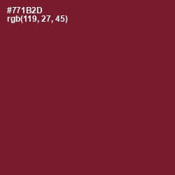 #771B2D - Claret Color Image