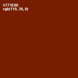 #771E00 - Cedar Wood Finish Color Image