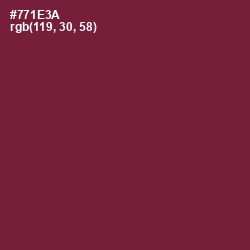 #771E3A - Claret Color Image