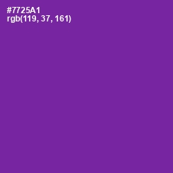 #7725A1 - Royal Purple Color Image