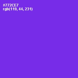 #772CE7 - Purple Heart Color Image