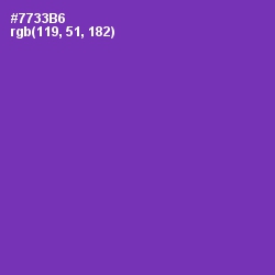 #7733B6 - Royal Purple Color Image