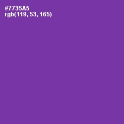 #7735A5 - Royal Purple Color Image