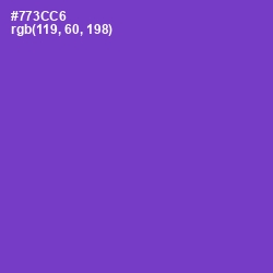 #773CC6 - Purple Heart Color Image