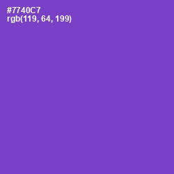 #7740C7 - Fuchsia Blue Color Image