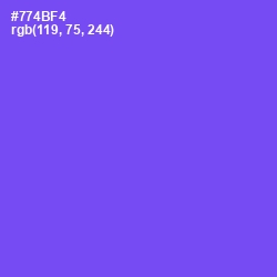 #774BF4 - Fuchsia Blue Color Image