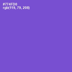 #774FD0 - Fuchsia Blue Color Image