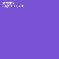 #7753D3 - Fuchsia Blue Color Image