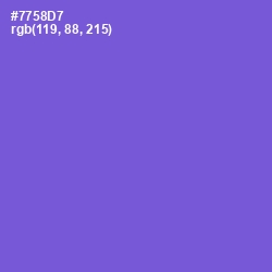 #7758D7 - Fuchsia Blue Color Image