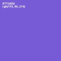 #775AD6 - Fuchsia Blue Color Image